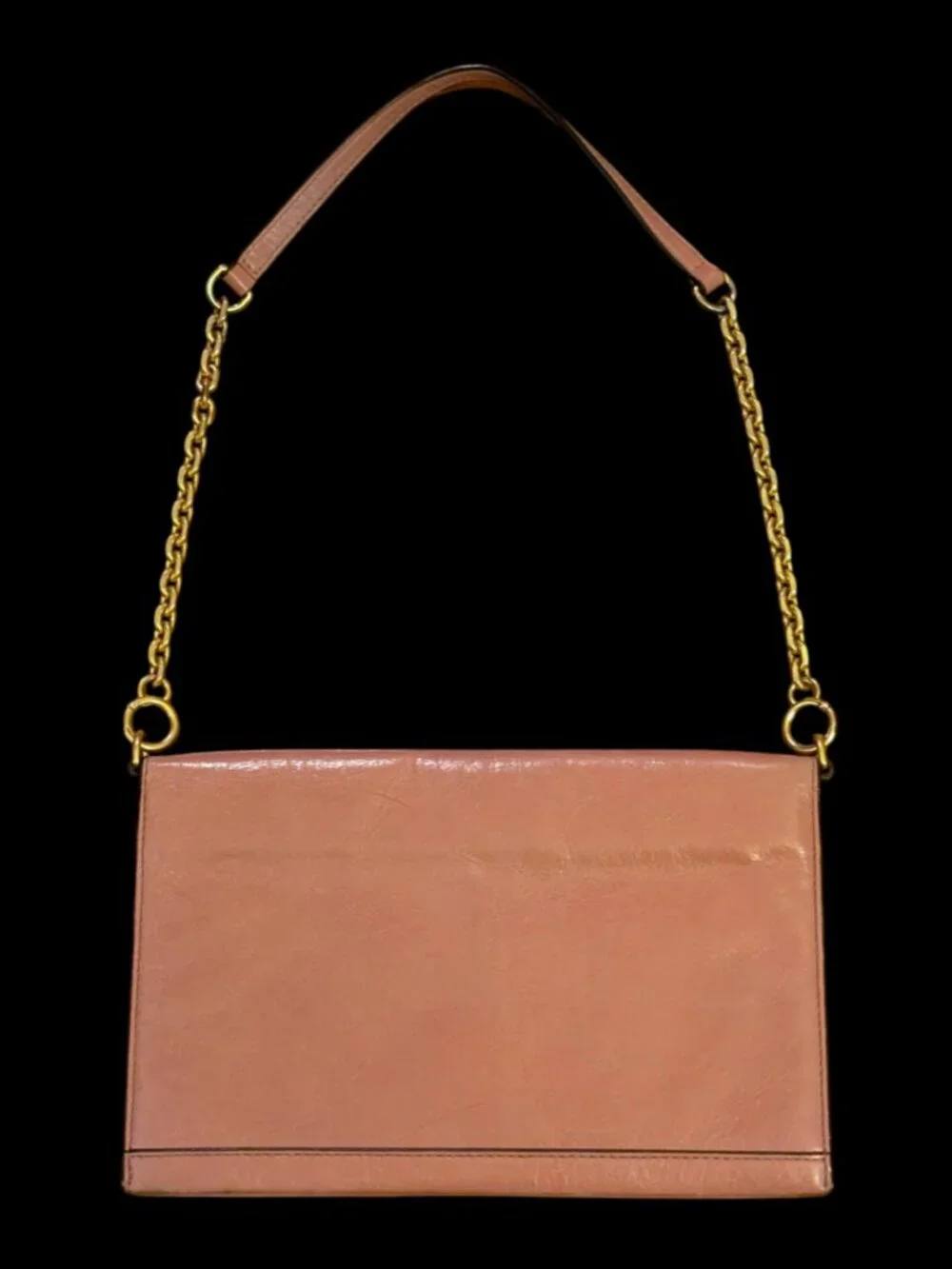 Tory Burch Pink Perforated Open Pattern Shoulder Bag With Gold Hardware